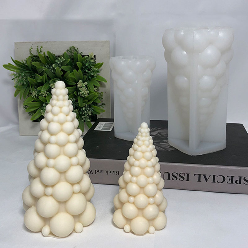 3D Bubble Christmas Tree Silic - Candle Making Kits 评论和价格