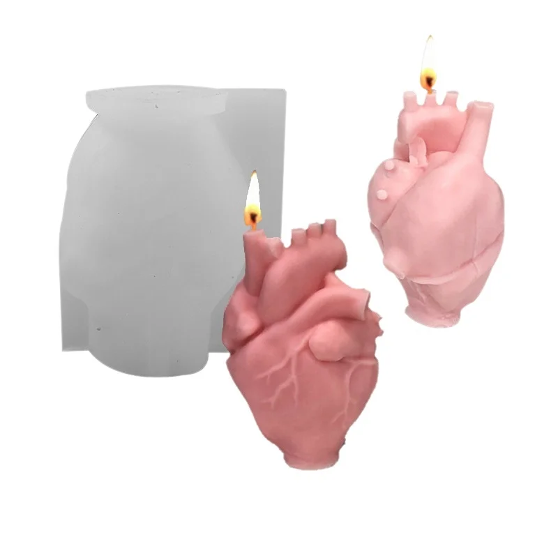 DIY Human Heart Silicone Candl - Candle Making Kits 评论和价格