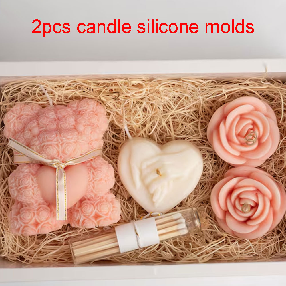 Teddy Bear Heat Rose Silicone  - Candle Making Kits 评论和价格