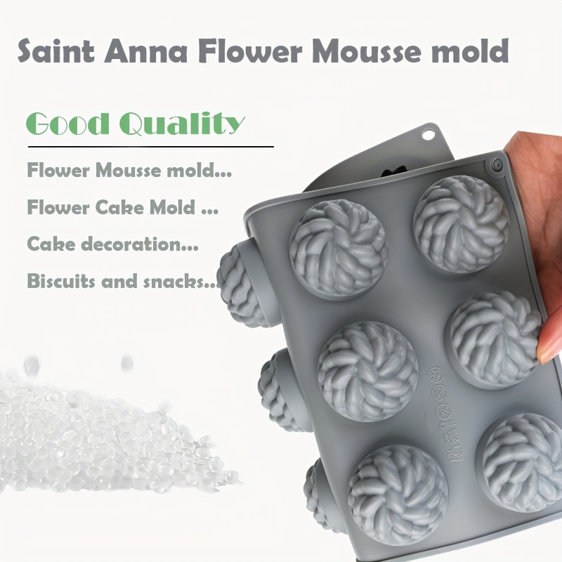1Pc Cake Mold Santa Ana Floral - Candle Making Jug 评论和价格