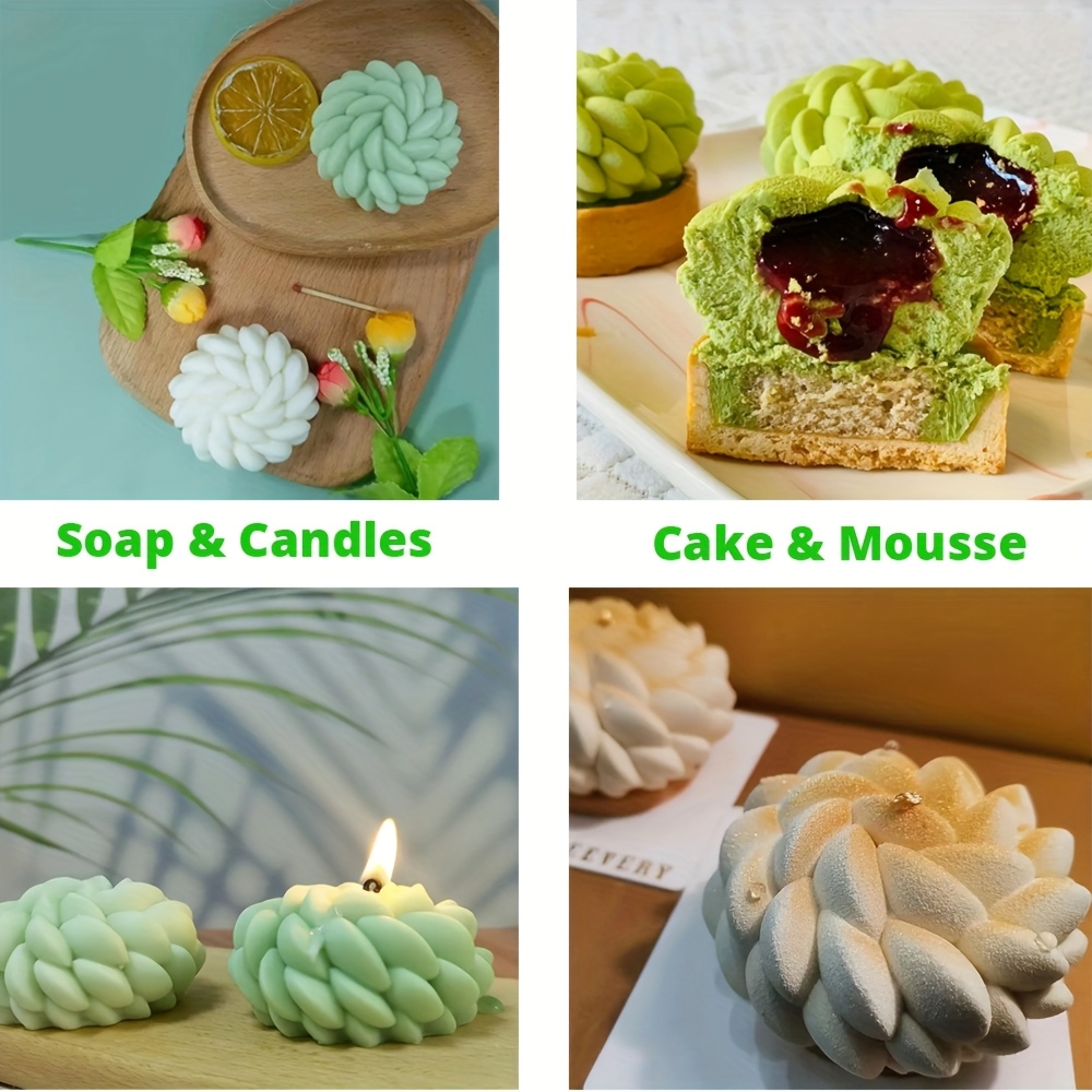 1Pc Cake Mold Santa Ana Floral - Candle Making Jug 评论和价格