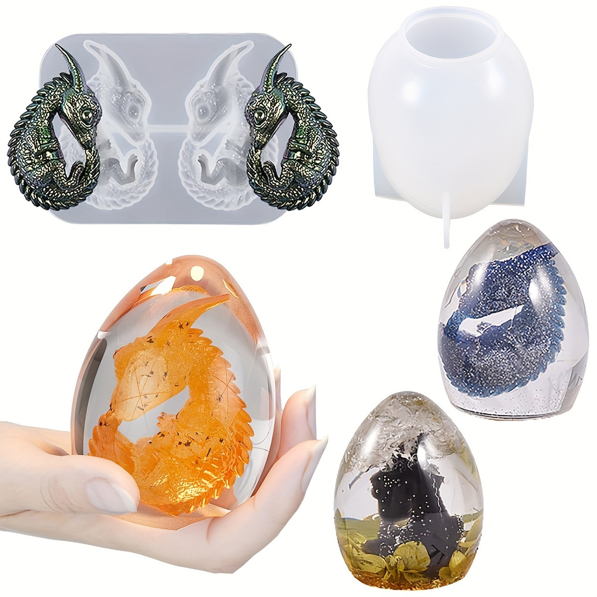 Silicone Dragon Egg Molds, 2-P - Candle Making Kits 评论和价格