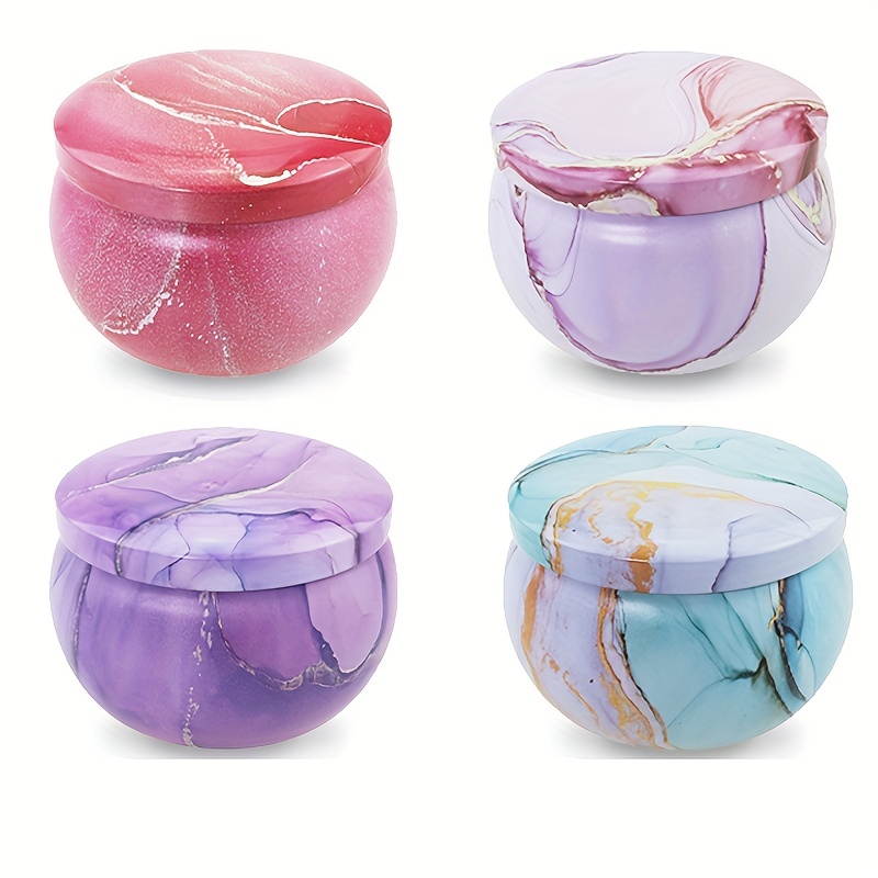 4Pcs Candy Box Candle Tin Jars - Candle Making Jug 评论和价格