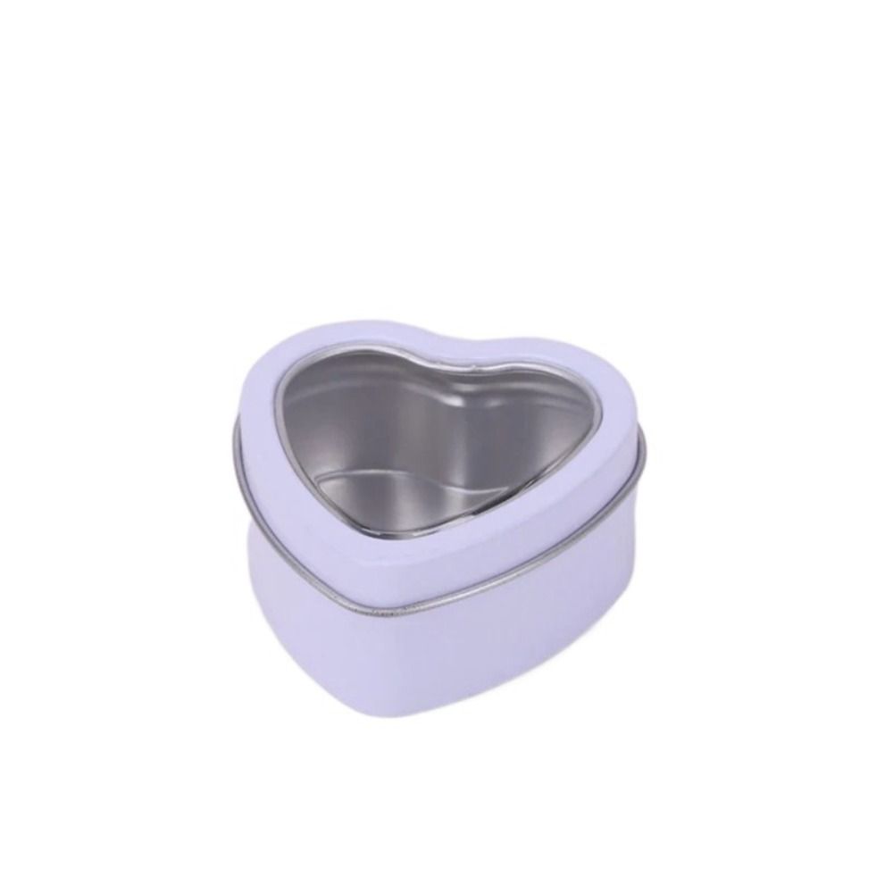 Creative Tinplate Heart Shape  - Candle Making Jars With Lids 评论和价格