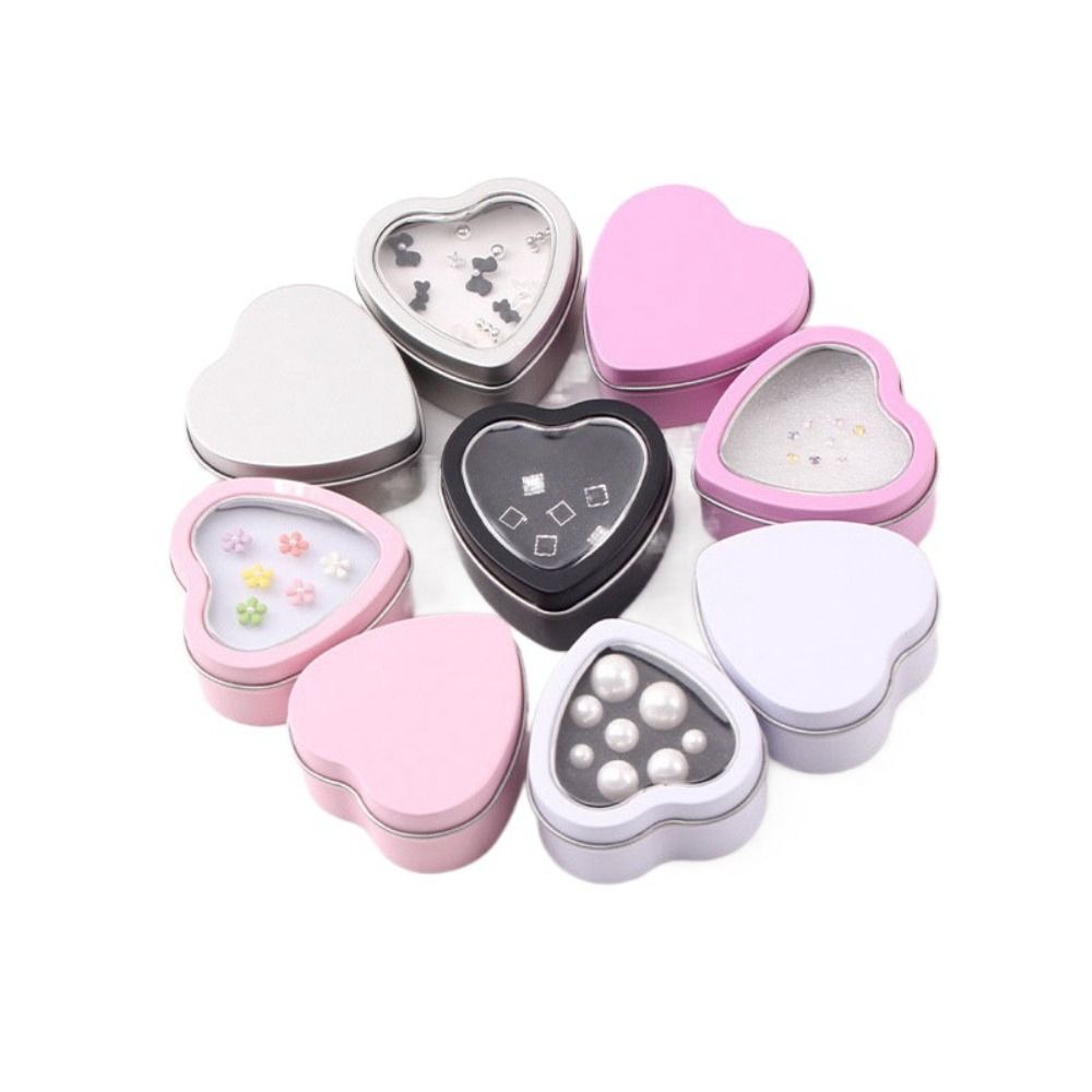 Creative Tinplate Heart Shape  - Candle Making Jars With Lids 评论和价格