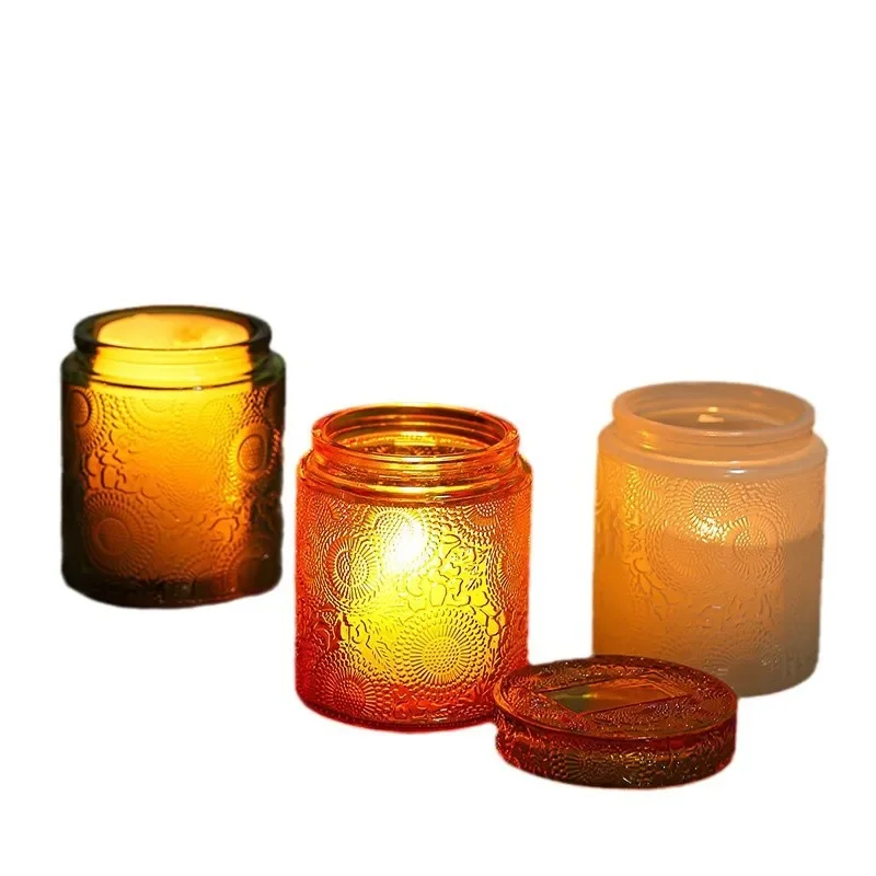1PC Glass Storage Jar with Lid - Candle Making Jars With Lids 评论和价格
