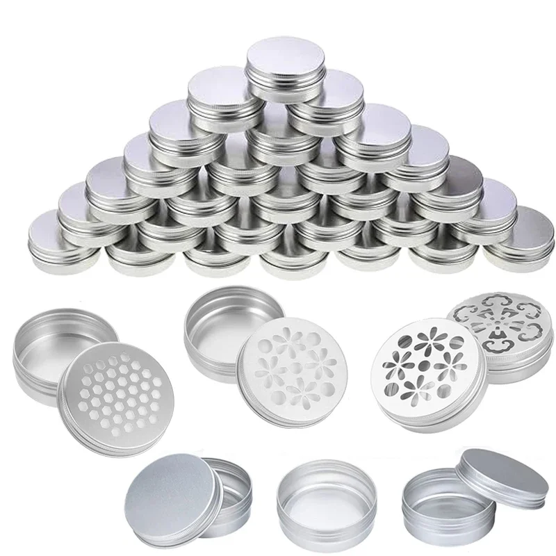 10Pcs Empty 5g-60g Round Alumi - Tin Container Lid 评论和价格