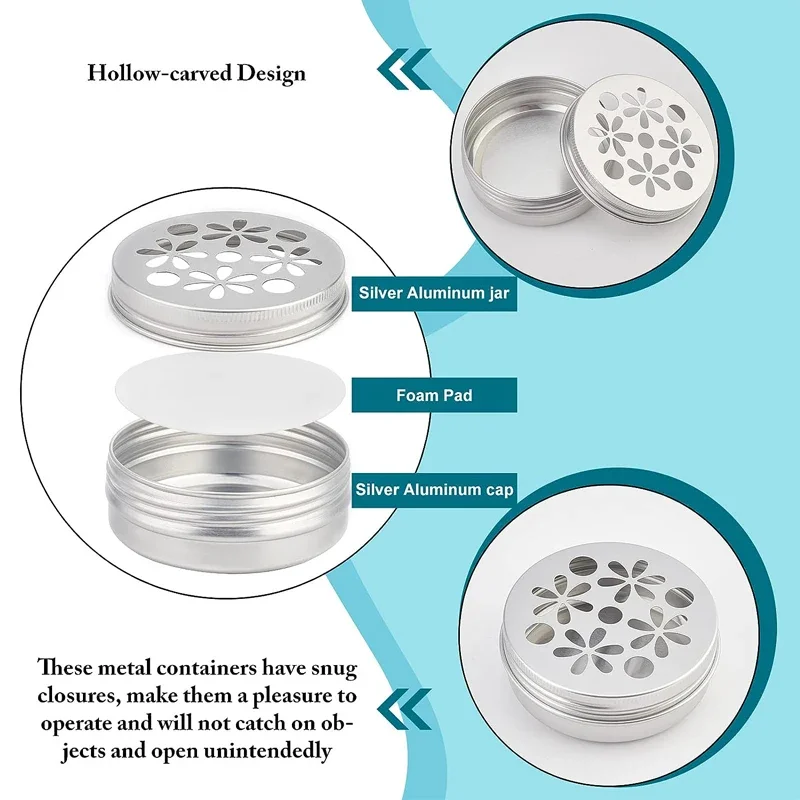 10Pcs Empty 5g-60g Round Alumi - Tin Container Lid 评论和价格
